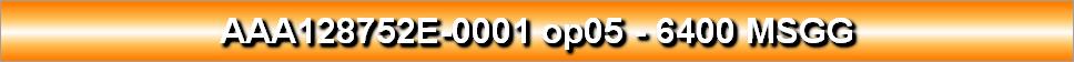 AAA128752E-0001 op05 - 6400 MSGG